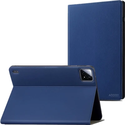 Afbeelding van Accezz Tablet Hoes Geschikt voor Xiaomi Pad 6S Pro 12.4 Classic Case Donkerblauw