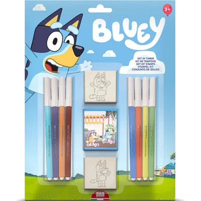 Afbeelding van Multiprint Bluey Stempelset, 11dlg.