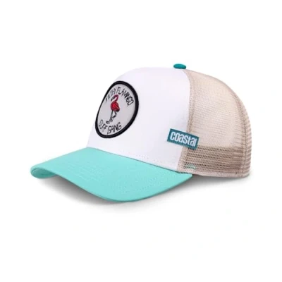 Afbeelding van Coastal Filthy Flamingo (Pale Blue/Kaki) High Fitted Trucker Cap, Filthyflamingo kaki blauw #1, eenheidsmaat, #1