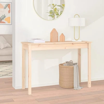 Afbeelding van Wandtafel 110x40x75 cm massief grenenhout