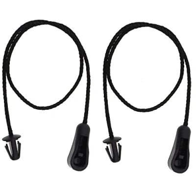 Afbeelding van YINETTECH Set van 2 kunststof touwen voor pakketrek, 4M51A46538AB, compatibel met Focus MK2 2004 2012, zwart