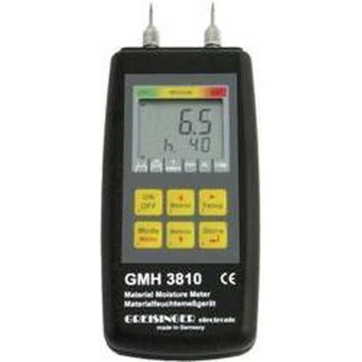 Afbeelding van Greisinger GMH 3810 Materiaalvochtmeter Meetbereik bouwvochtigheid 4 tot 100 %Vol. houtvochtigheid (bereik) Temperatuurmeting