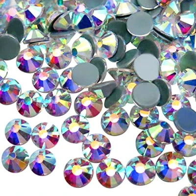 Afbeelding van Jollin Hot Fix platte strass steentjes, glas, strass, SS20, 1440 stuks, Crystal AB
