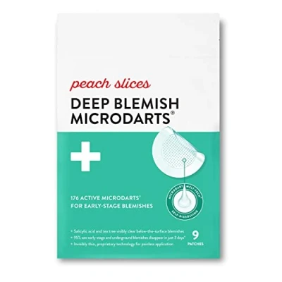 Afbeelding van Peach Slices Microdarts voor diepe onvolkomenheden Acne pleister Vroeg stadium en puistjes Snelle werking Salicylzuur Tea tree olie Niacinamide Cica Zuur