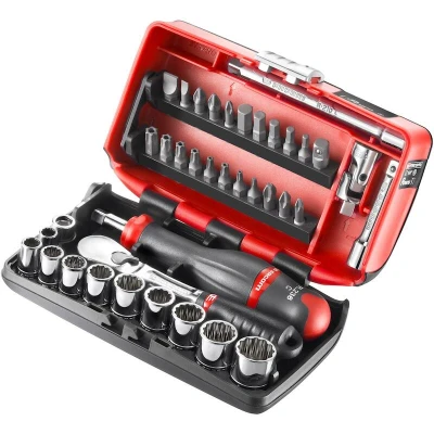 Image de FACOM RL.NANO U2 jeu de douilles 1/4&quot; nano inch en coffret
