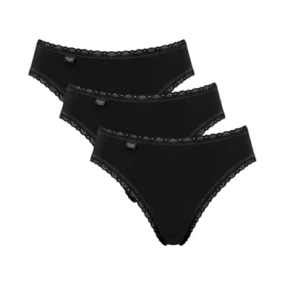 Image de sloggi Femme 24/7 CotLac TAC3 Boxer Briefs 3 pièces, Noir, 40