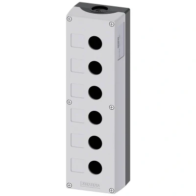 Afbeelding van Siemens 3SU1806 0AA00 0AB1 Lege behuizing 6 inbouwplaatsen (l x b h) 280 85 64 mm Grijs 1 stuk(s)