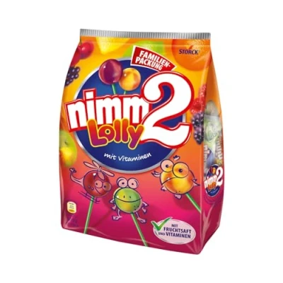 Afbeelding van nimm2 Lolly (1 x 200 g) / fruitige fopspeen met vruchtensap en vitaminen in 4 soorten