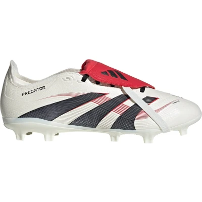 Afbeelding van adidas Performance Predator League FOLD OVER Tongue FG/MG Voetbalschoenen met kunststof noppen offwhite/core black/pure ruby, Heren, Maat: 47 1/3