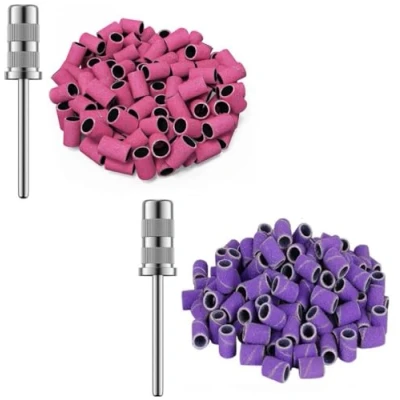 Afbeelding van Goodbitz® Schuurrolletjes Nagelfrees 180 en 240 grit Schuurrollen Schuurhulzen Sanding bands nagels nails