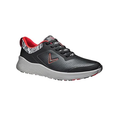 Afbeelding van Callaway Star golfschoen voor heren, wit, marineblauw, rood.