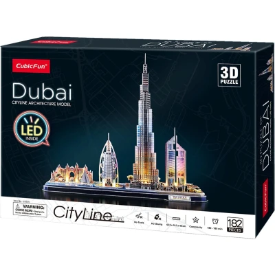 Afbeelding van Cubic Fun 3D Puzzel Dubai Led