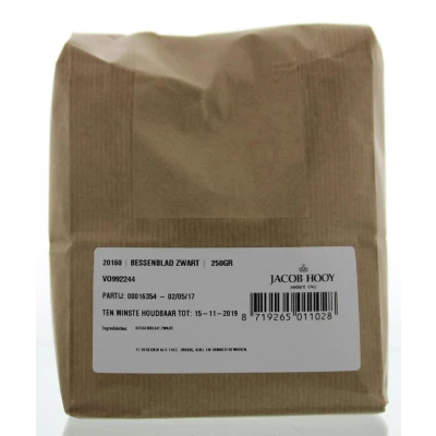 Afbeelding van Jacob Hooy Zwarte Bessenblad 250GR