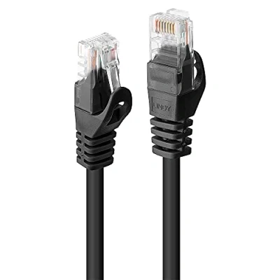 Afbeelding van LINDY 48191 RJ45 Netwerkkabel, patchkabel CAT 6 U/UTP 0.50 m Zwart Snagless 1 stuk(s)