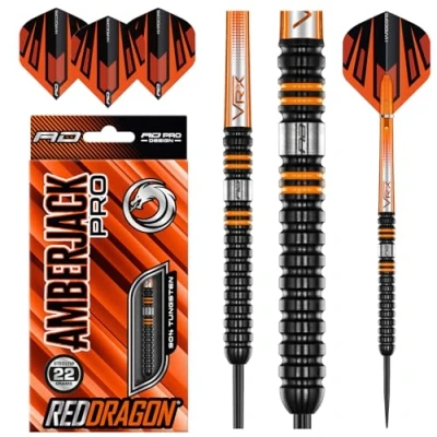 Afbeelding van RED DRAGON Amberjack Pro 1: Steeltip Tungsten Dartpijlen Professioneel 22 gram