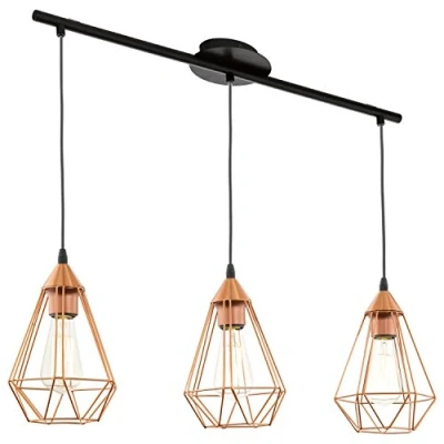 Afbeelding van EGLO Tarbes Hanglamp E27 79 cm Zwart/Koper