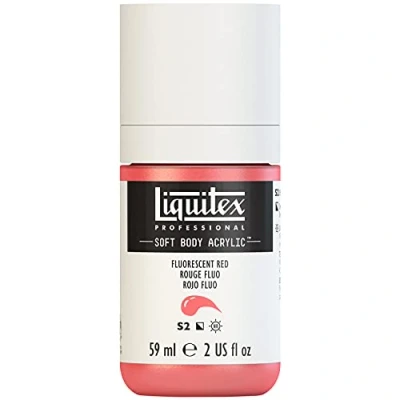 Afbeelding van Liquitex Professional Soft Body Acrylfles, neonrood, 59 ml
