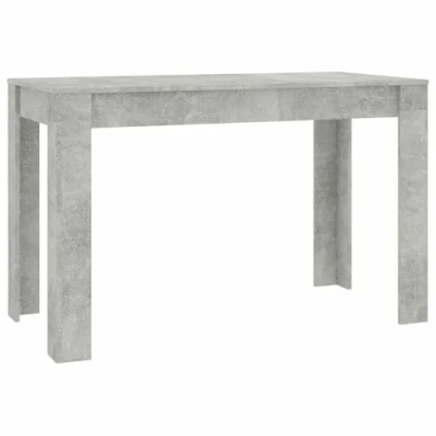 Image de vidaXL Table à manger Gris béton 120x60x76 cm Bois d&#039;ingénierie800760