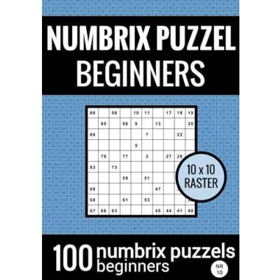 Afbeelding van Puzzelboek met 100 Numbrix Puzzels voor Beginners NR.10 Puzzel Makkelijk