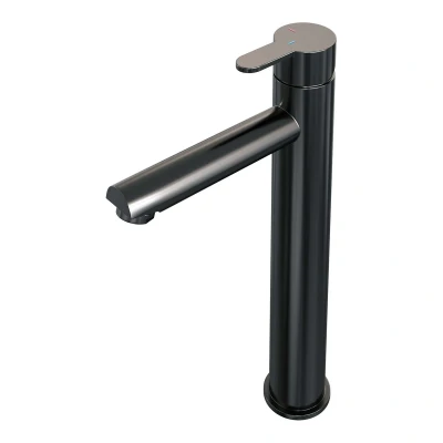 Afbeelding van Brauer gunmetal Edition Wastafelmengkraan opbouw hoog model d PVD geborsteld