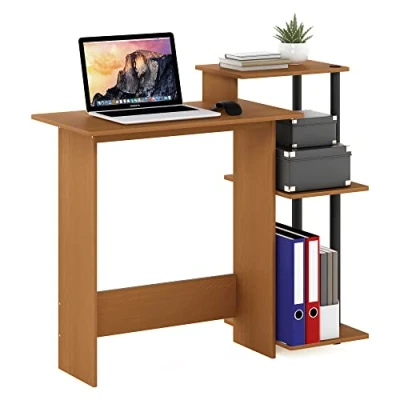 Afbeelding van Furinno Computerbureaus, Hout, Kersenboom licht/zwart, één maat, licht kersen/zwart, eenheidsmaat