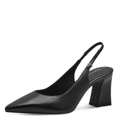 Afbeelding van Tamaris Sling Klassieke pumps, Dames, Maat: 37, Black leather Leer
