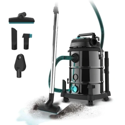 Afbeelding van Cecotec Conga Rockstar Wet &amp; Dry Steel Pro Tool Stofzuiger voor vaste stoffen en vloeistoffen, metaal, met 30 liter kabel, 1600 W, verhoogde duurzaamheid sterkte, gereedschapsstekker,