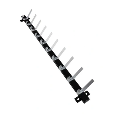Afbeelding van Wandkapstok Ecoro Zwart 100CM Breed 10 jashaken