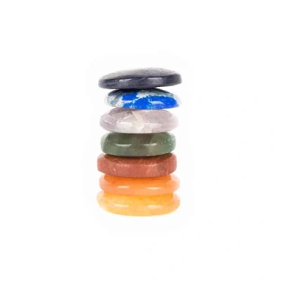 Afbeelding van Ronde Chakra Edelstenen Set van 7