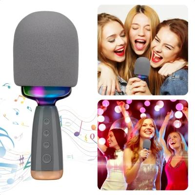 Afbeelding van Cheqo Draadloze Karaoke Microfoon Set Bluetooth Speaker Party Box Draagbare Zangset Voor Kinderen en Volwassenen