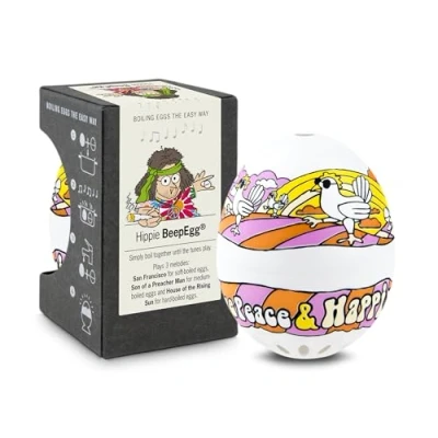 Afbeelding van Brainstream Piep Ei eierwekker hippie Multi color / 5,5 x 6,5 cm Kunststof