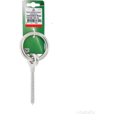 Afbeelding van Aanlegring 8mm houdraad rvs Deltafix