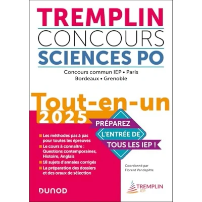 Afbeelding van TREMPLIN CONCOURS SCIENCES PO TOUT EN UN