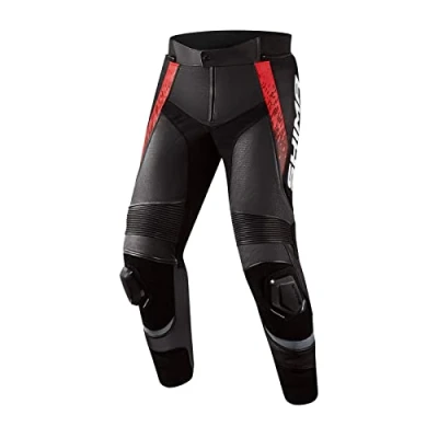 Afbeelding van SHIMA STR 2.0 Zwart Rood Leren Motorbroek Maat 56 Broek