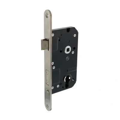 Afbeelding van Intersteel Cilinderslot zwart SKG klasse 2, RVS voorplaat 25x238 mm