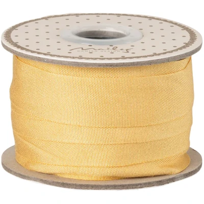 Afbeelding van Maileg lint extra breed geel 10 m