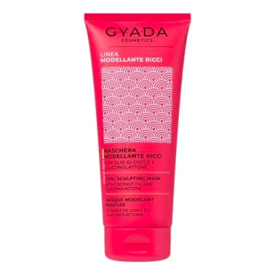 Afbeelding van GYADA COSMETICS, Hydraterend en anti kroes modellerend masker voor krullend haar met verzachtende werking, schroefsap gefermenteerd rijstwater, 200 ml