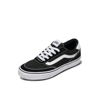 Image de Vans Homme Baskets En Daim Brooklyn, Black/White, 40.5 EU