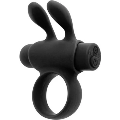 Afbeelding van Penisring S Pleasures Rabbit Zwart
