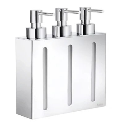 Afbeelding van Smedbo Outline zeepdispenser 3 voudig FK25 chroom