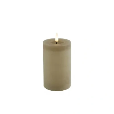 Afbeelding van Countryfield LED Stompkaars rustiek 12,5 cm Beige