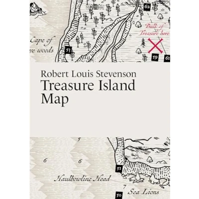 Afbeelding van Literary Maps Series Robert Louis Stevenson, Treasure Island Map