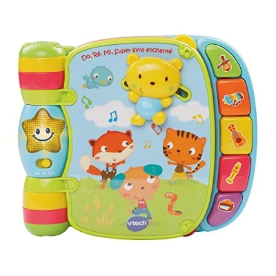Afbeelding van VTech 166705 muziekspeelgoed, Do, D, Mi Super Magische Book, Blauw, Franse versie