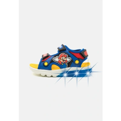 Afbeelding van Geox Light UP Nintendo Super Mario Ciberdron Sandalen voor kinderen, Maat: 34, Royal/red Imitatieleer/ textiel