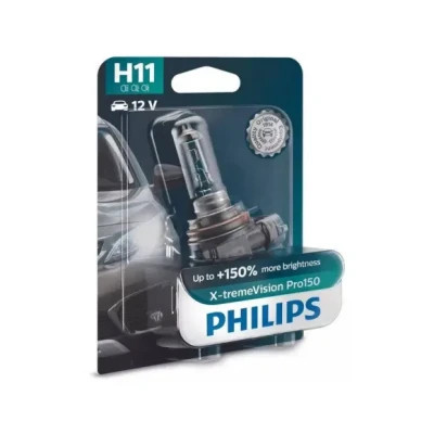 Afbeelding van Philips H11 Halogeen lamp 12V PGJ19 2 X tremeVision Pro150