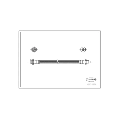 Afbeelding van CORTECO 19033584 Remslang Achteras 230