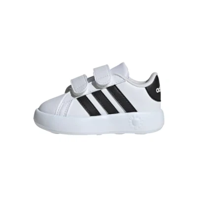 Image de adidas Grand Court 2.0 Shoes Kids Mixte enfant Chaussures de tennis, Cloud White/Core Black/Cloud White, 19 EU