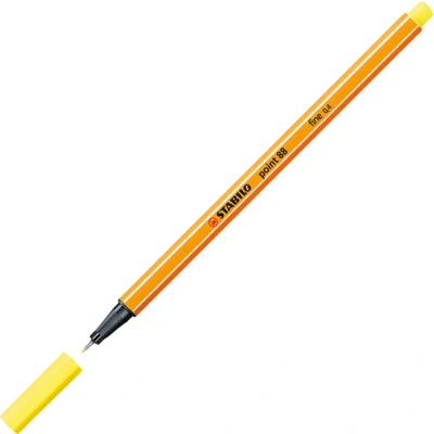Afbeelding van STABILO point 88 Fineliner 0,4 mm Citroen Geel per stuk