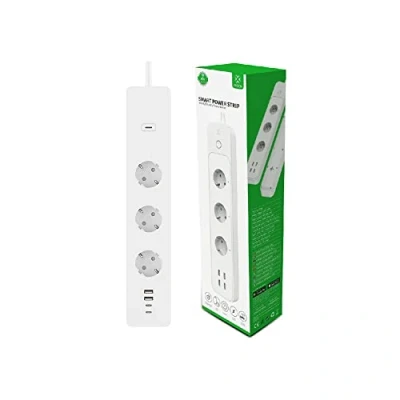 Afbeelding van WOOX R6132 Smart Powerstrip EU, Schucko, 3680W, 16A, EEE 802.11b/g/n WiFi &amp; Bluetooth 4.2