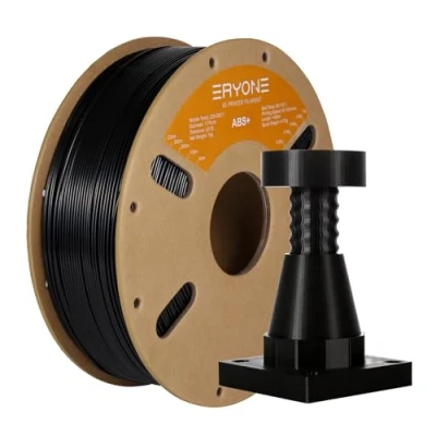 Afbeelding van ERYONE ABS Plus filament 1,75 mm +/ 0,03 mm, Pro + 3D printerfilament voor de meeste FDM printers, 1 kg spoel, wit